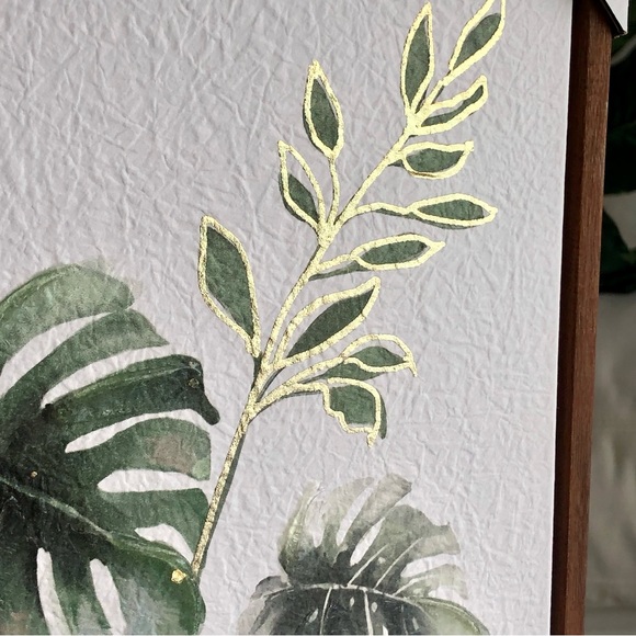 NEW! Tropical Monstera Leaf Watercolor Paper Print - Picture 3 of 6